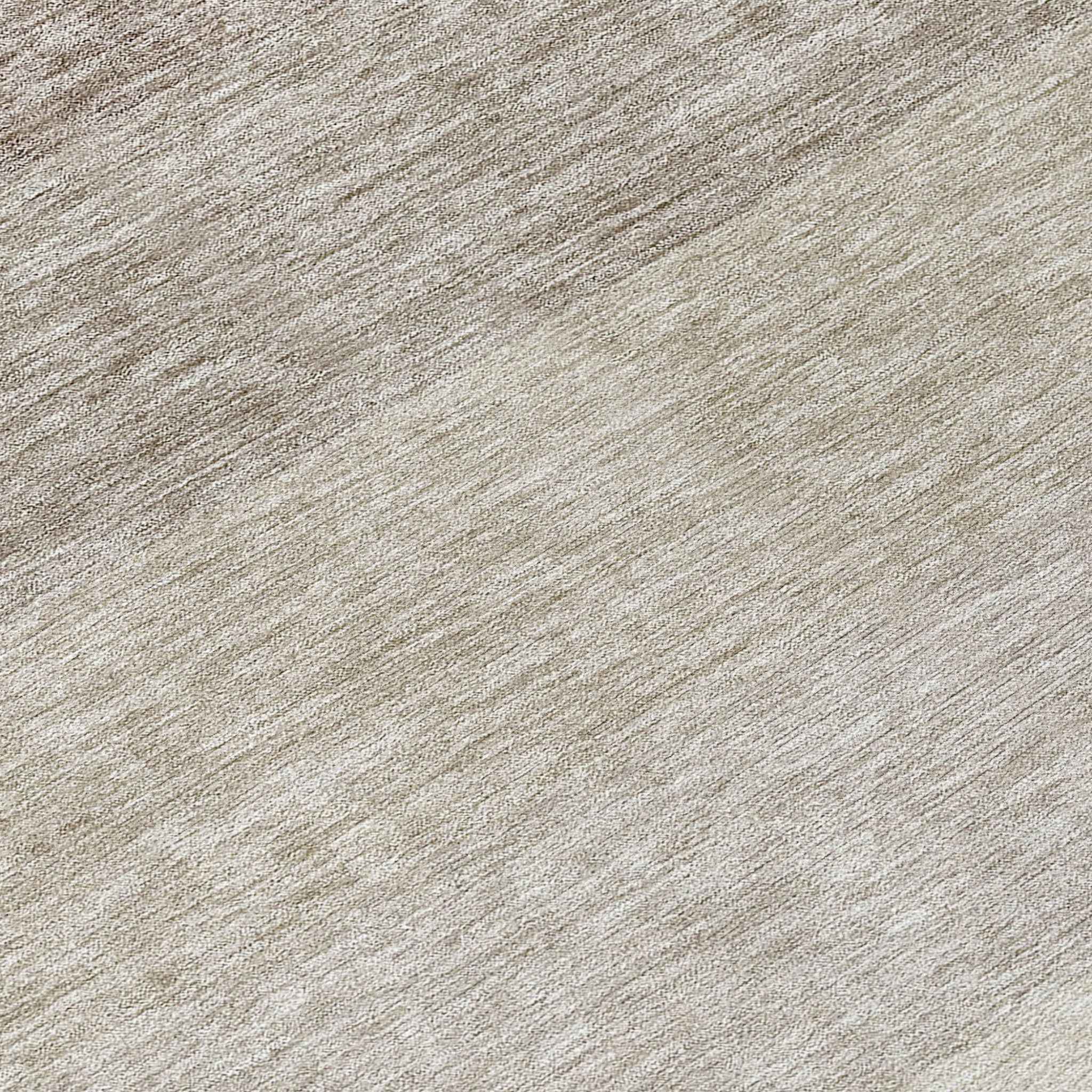 8' Brown And Ivory Round Ombre Washable Indoor Outdoor Area Rug