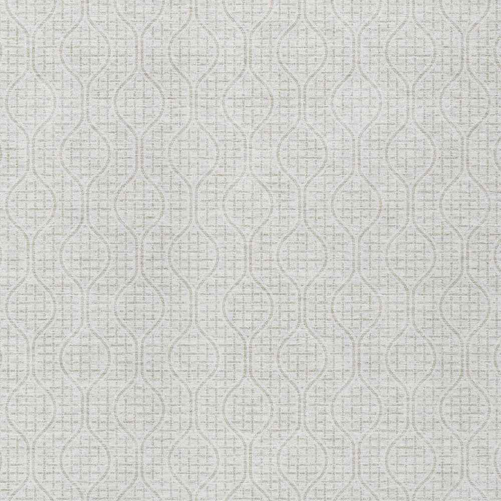 3' X 5' Ivory And Beige Geometric Washable Indoor Outdoor Area Rug