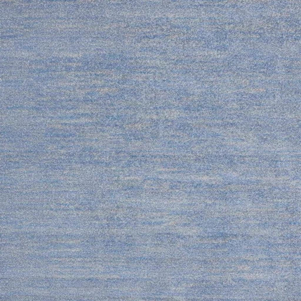 7' Blue And Gray Square Indoor Outdoor Area Rug - Outdoor
