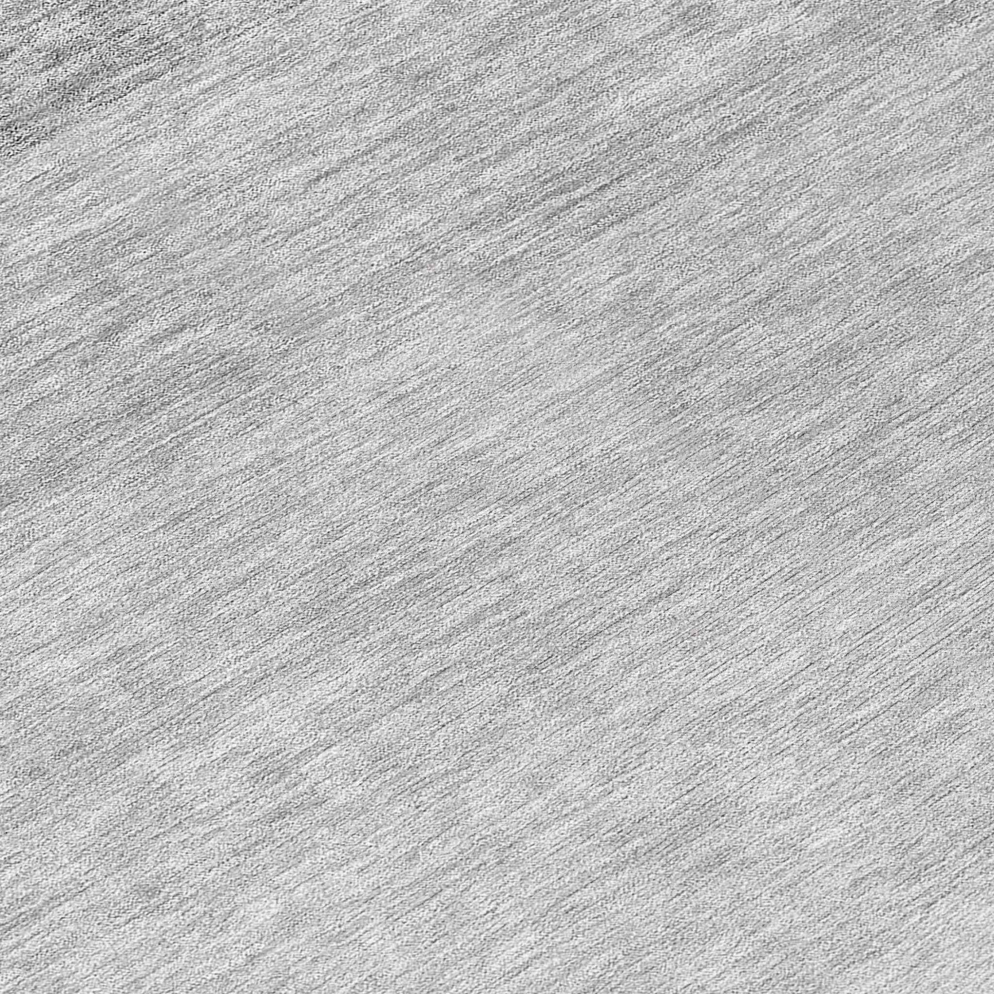 8' Gray And Light Gray Round Ombre Washable Indoor Outdoor Area Rug