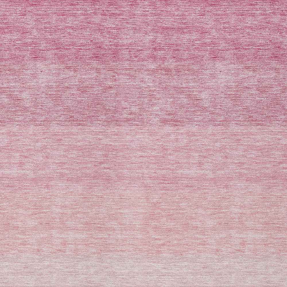 3' X 5' Pink And Ivory Ombre Washable Indoor Outdoor Area Rug