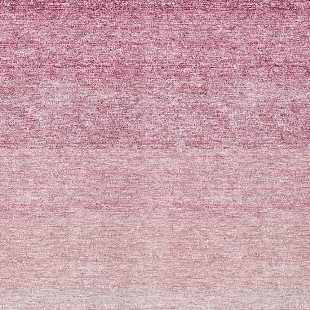 10' X 14' Pink And Ivory Ombre Washable Indoor Outdoor Area Rug