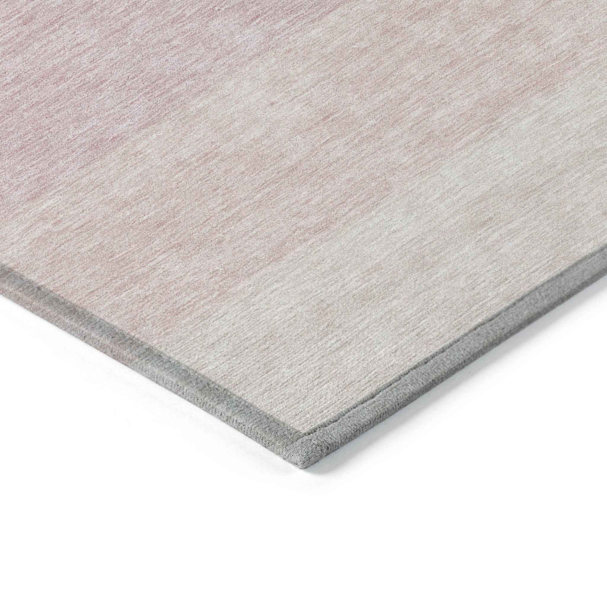 8' X 10' Pink And Ivory Ombre Washable Indoor Outdoor Area Rug