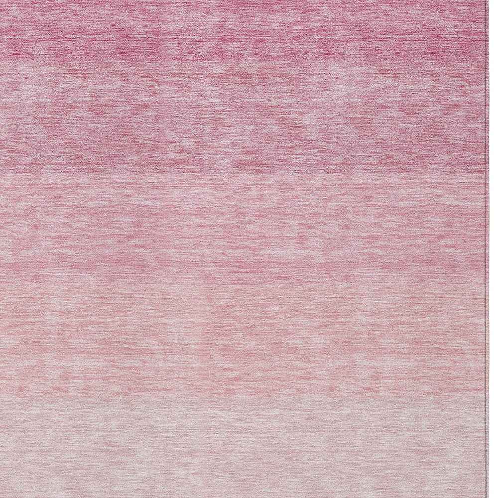 8' X 10' Pink And Ivory Ombre Washable Indoor Outdoor Area Rug