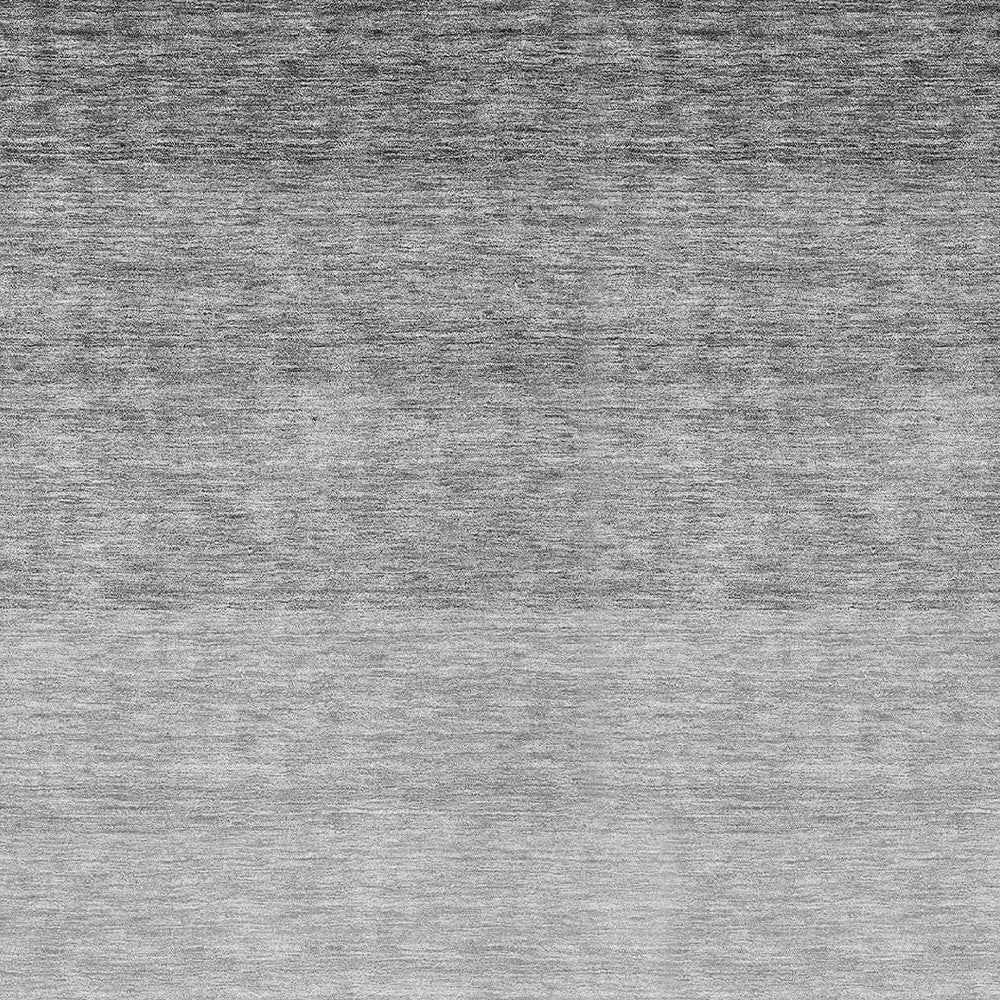 10' X 14' Gray And Light Gray Ombre Washable Indoor Outdoor Area Rug