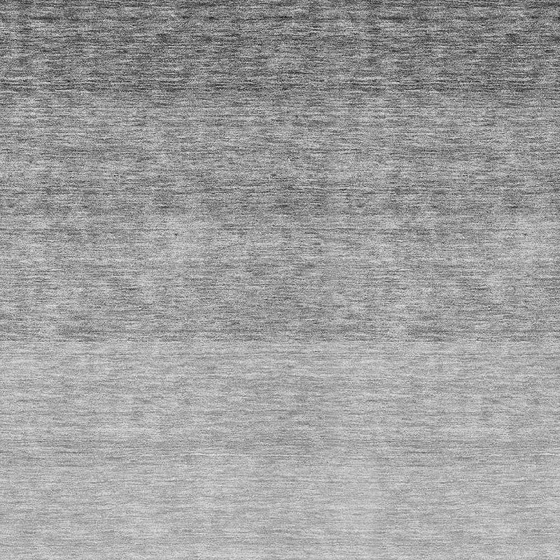 10' X 14' Gray And Light Gray Ombre Washable Indoor Outdoor Area Rug