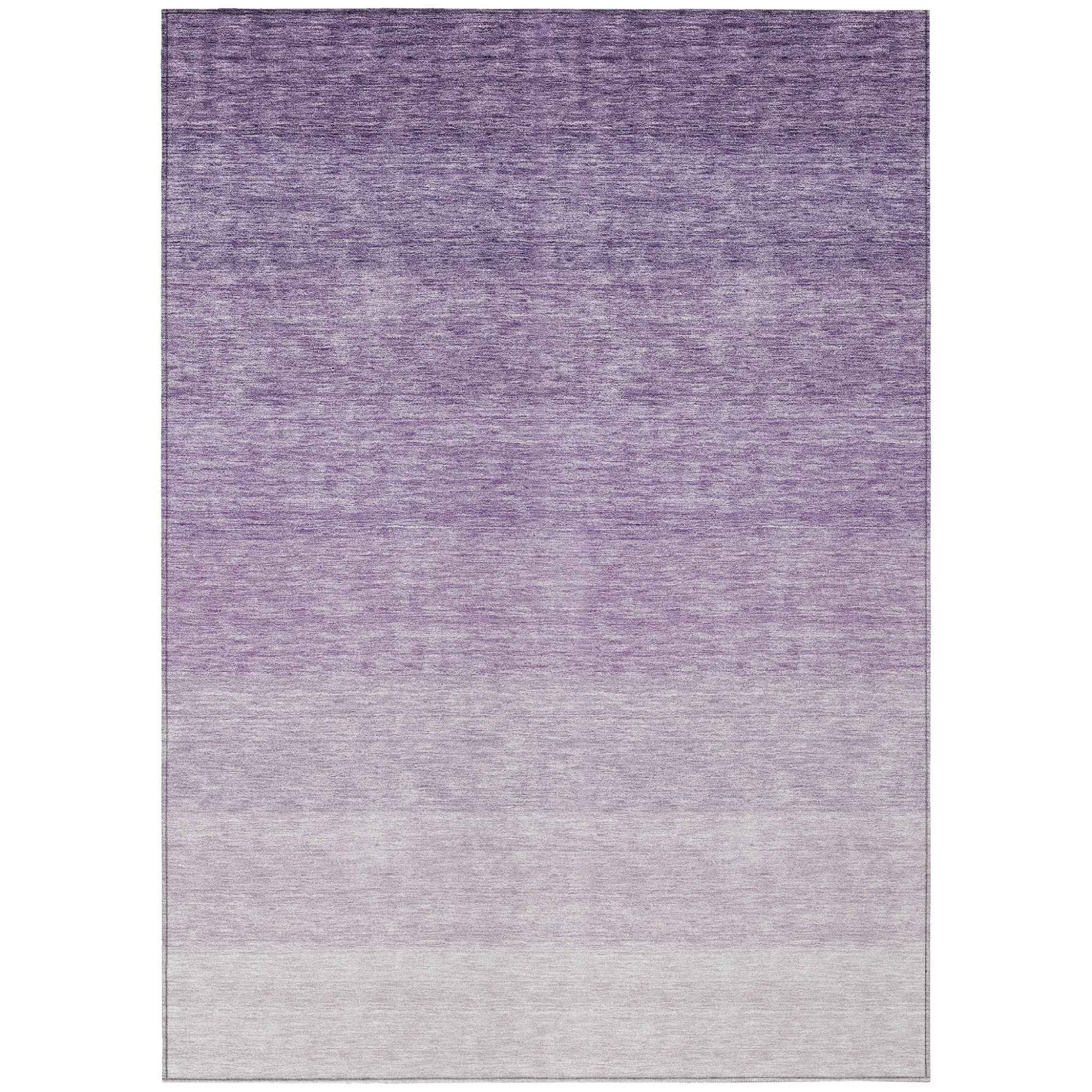 3' X 5' Purple And Lavender Ombre Washable Indoor Outdoor Area Rug