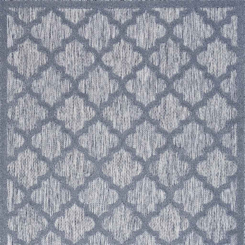 5' X 7' Denim Blue Indoor Outdoor Area Rug