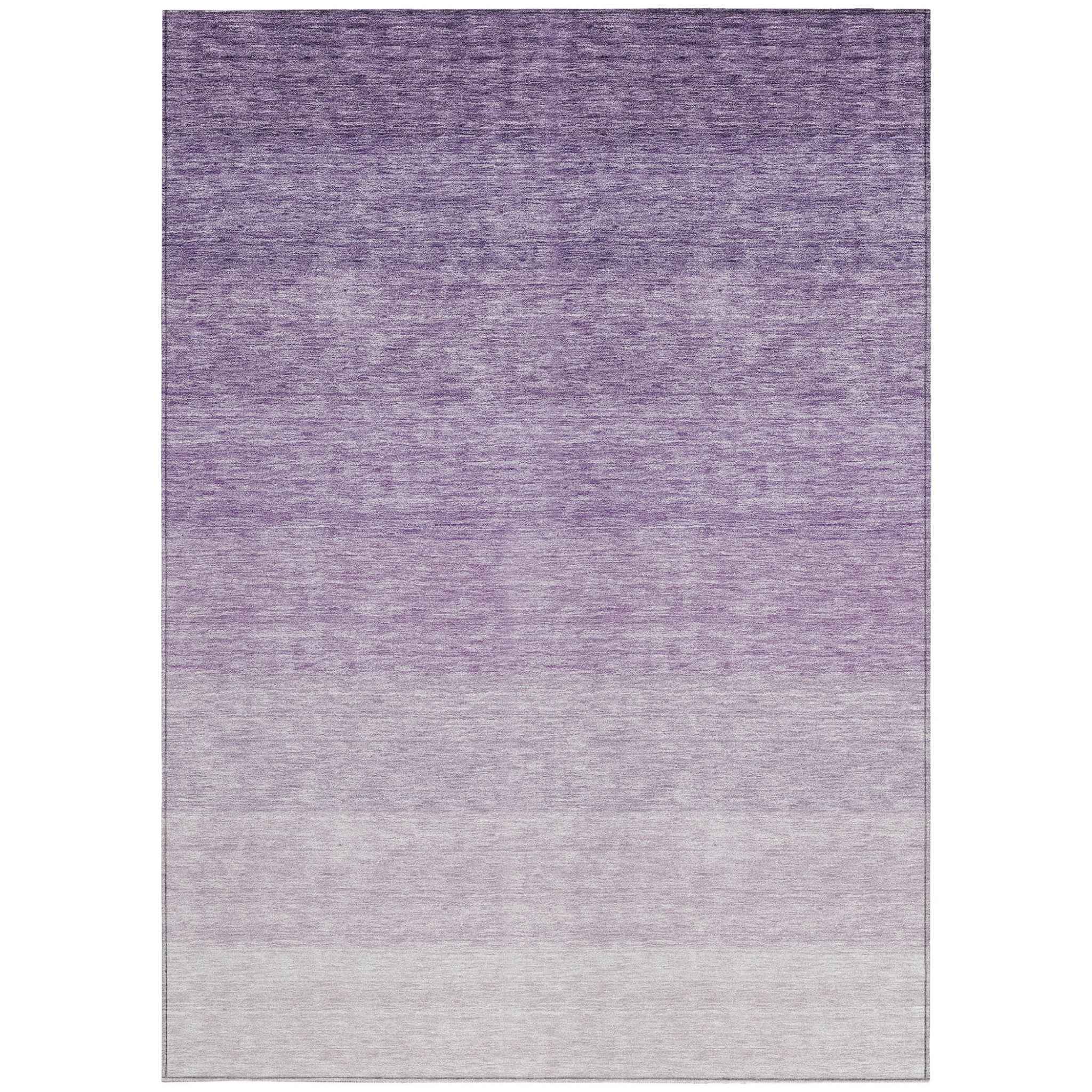 10' X 14' Purple And Lavender Ombre Washable Indoor Outdoor Area Rug