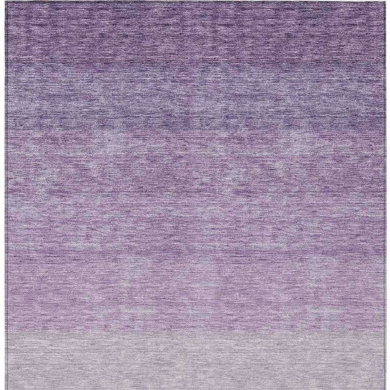 10' X 14' Purple And Lavender Ombre Washable Indoor Outdoor Area Rug