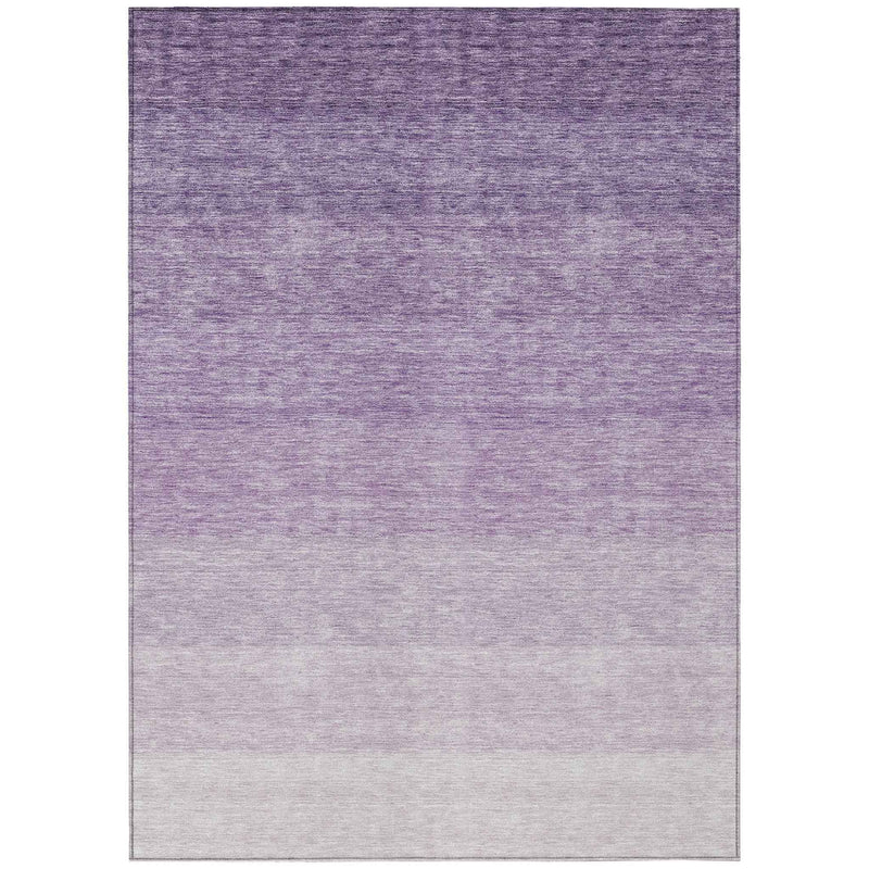10' X 14' Purple And Lavender Ombre Washable Indoor Outdoor Area Rug