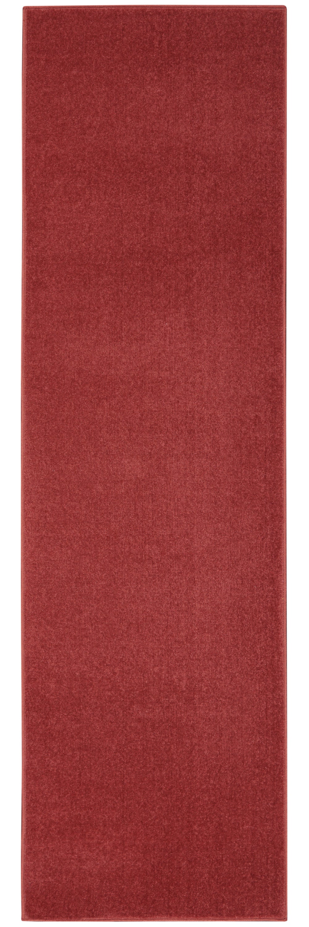 6' Brick Red Indoor Outdoor Runner Rug - Outdoor