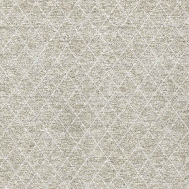 8' X 10' Beige And Ivory Geometric Washable Indoor Outdoor Area Rug
