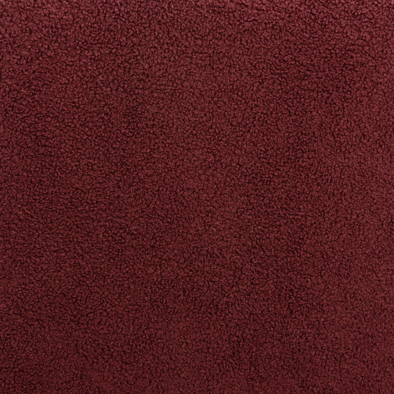 Set of Two 26" Red and Bronze Shearling and Steel Low Back Counter Height Bar Chairs