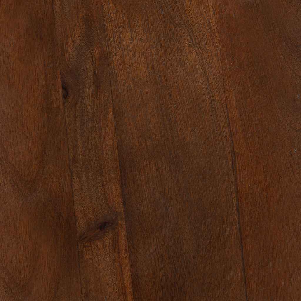 18" Walnut Solid Wood Round Pedestal End Table