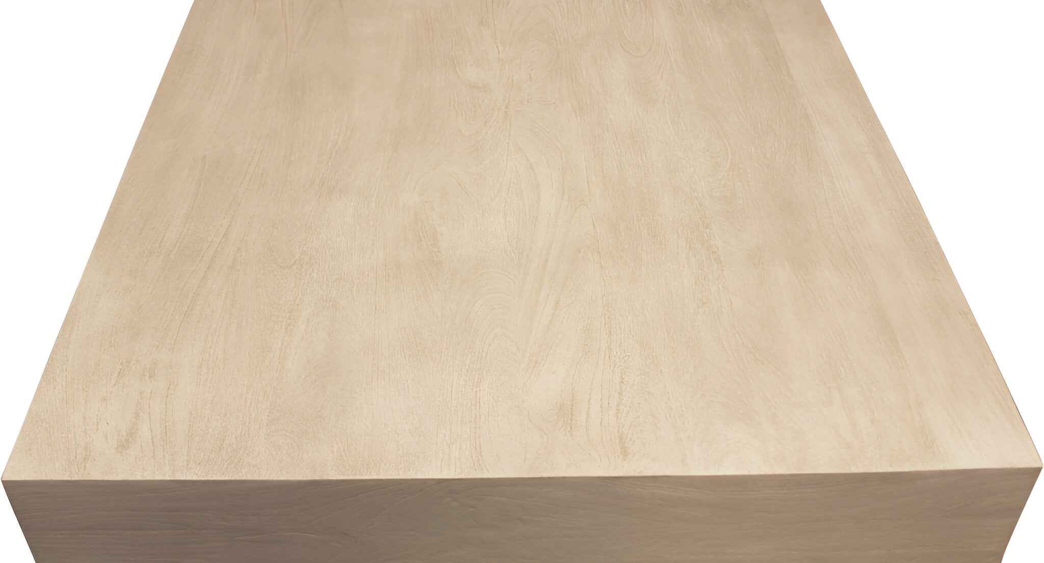 72" Natural Solid Wood Distressed Coffee Table