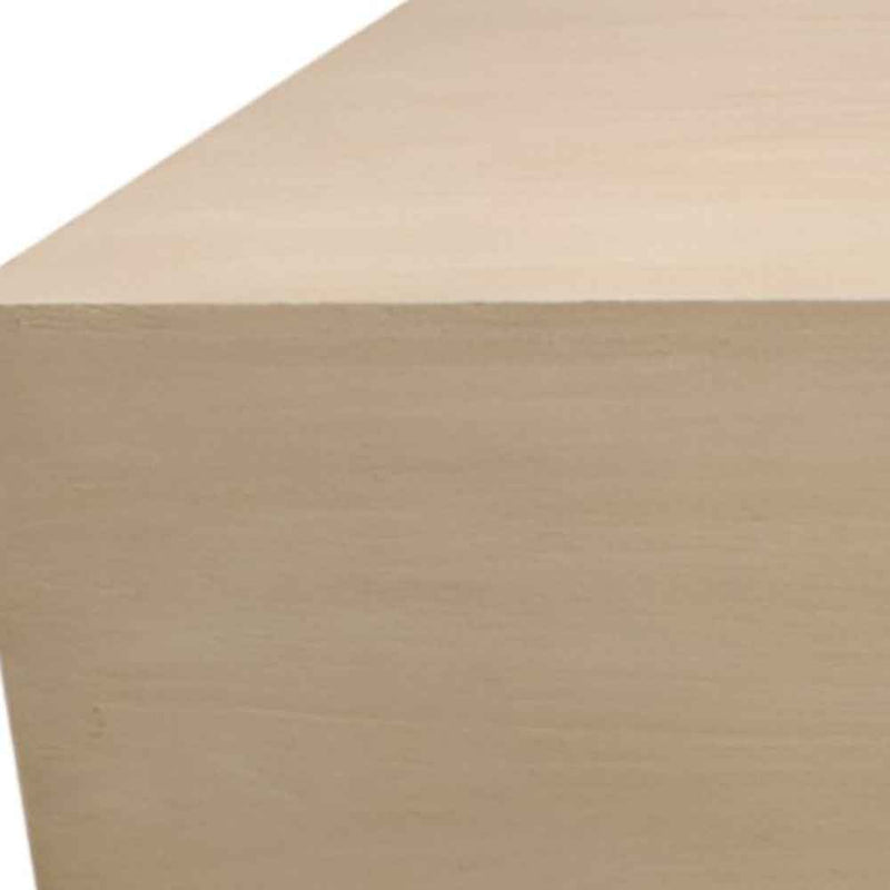 72" Natural Solid Wood Distressed Coffee Table