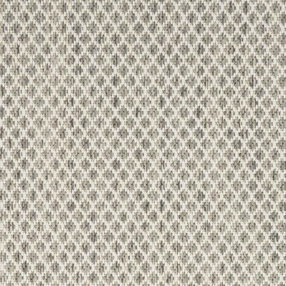 9' X 12' Ivory And Silver Indoor Outdoor Area Rug