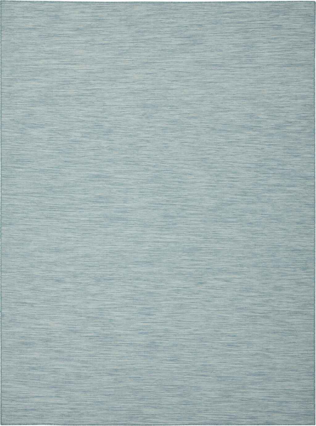 6' X 9' Aqua Indoor Outdoor Area Rug