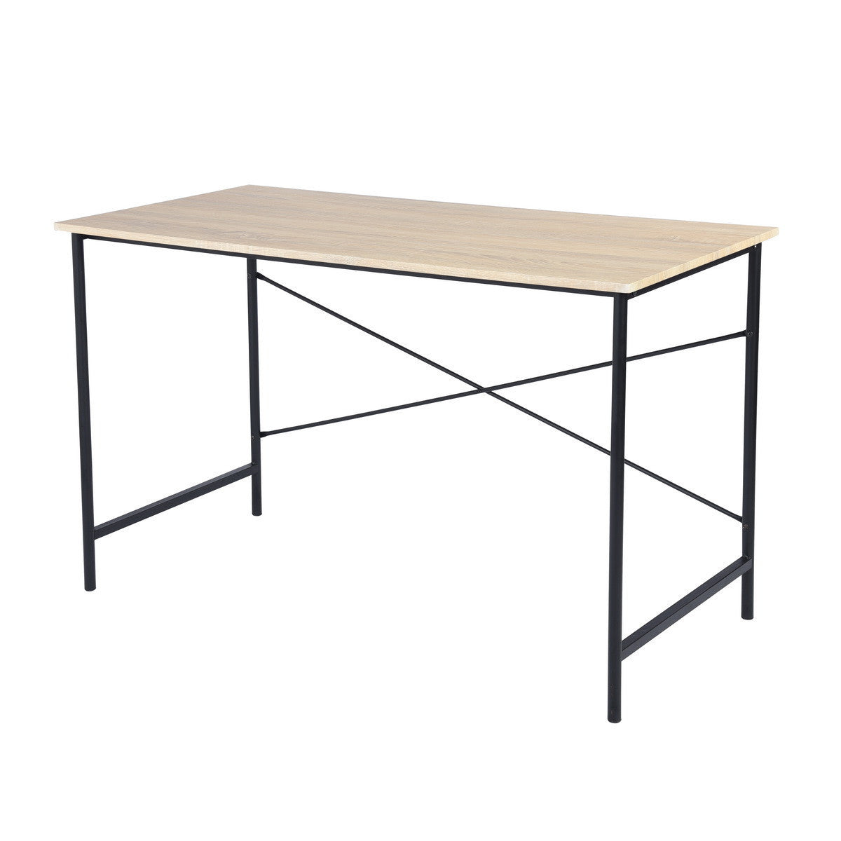 48" Brown and Black Wood Computer Desk