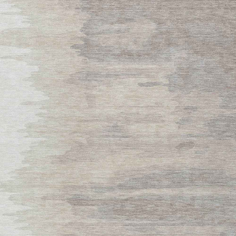 5' X 8' Ivory And Brown Abstract Washable Indoor Outdoor Area Rug