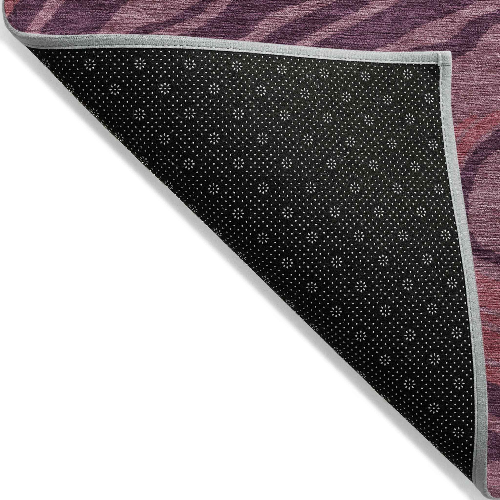 10' X 14' Burgundy Brick Red And Ivory Abstract Washable Indoor Outdoor Area Rug