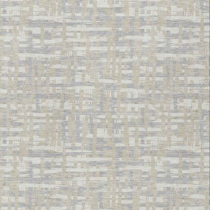 10' X 14' Beige And Gray Abstract Washable Indoor Outdoor Area Rug