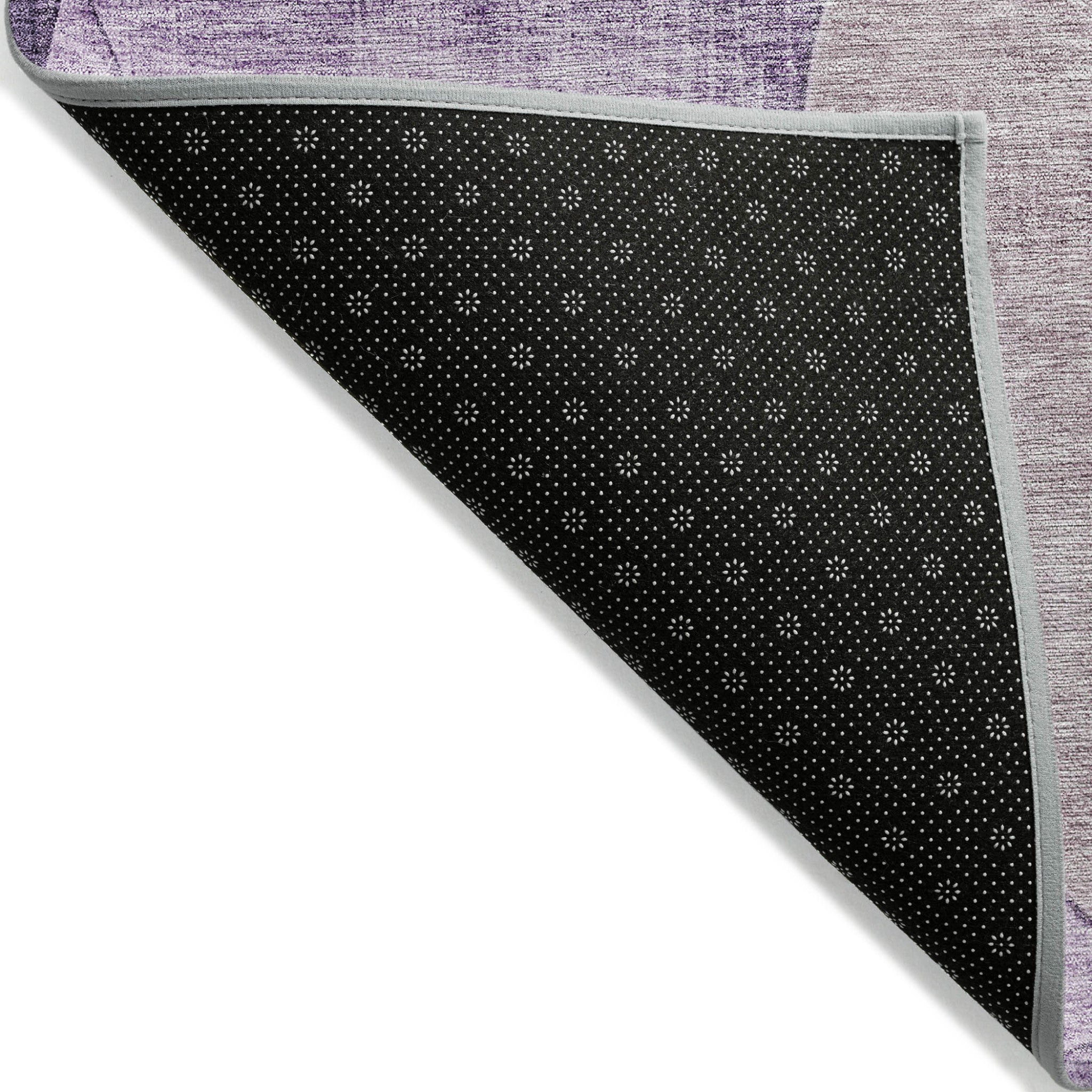 3' X 5' Purple And Lavender Geometric Washable Indoor Outdoor Area Rug - Sports & Outdoor