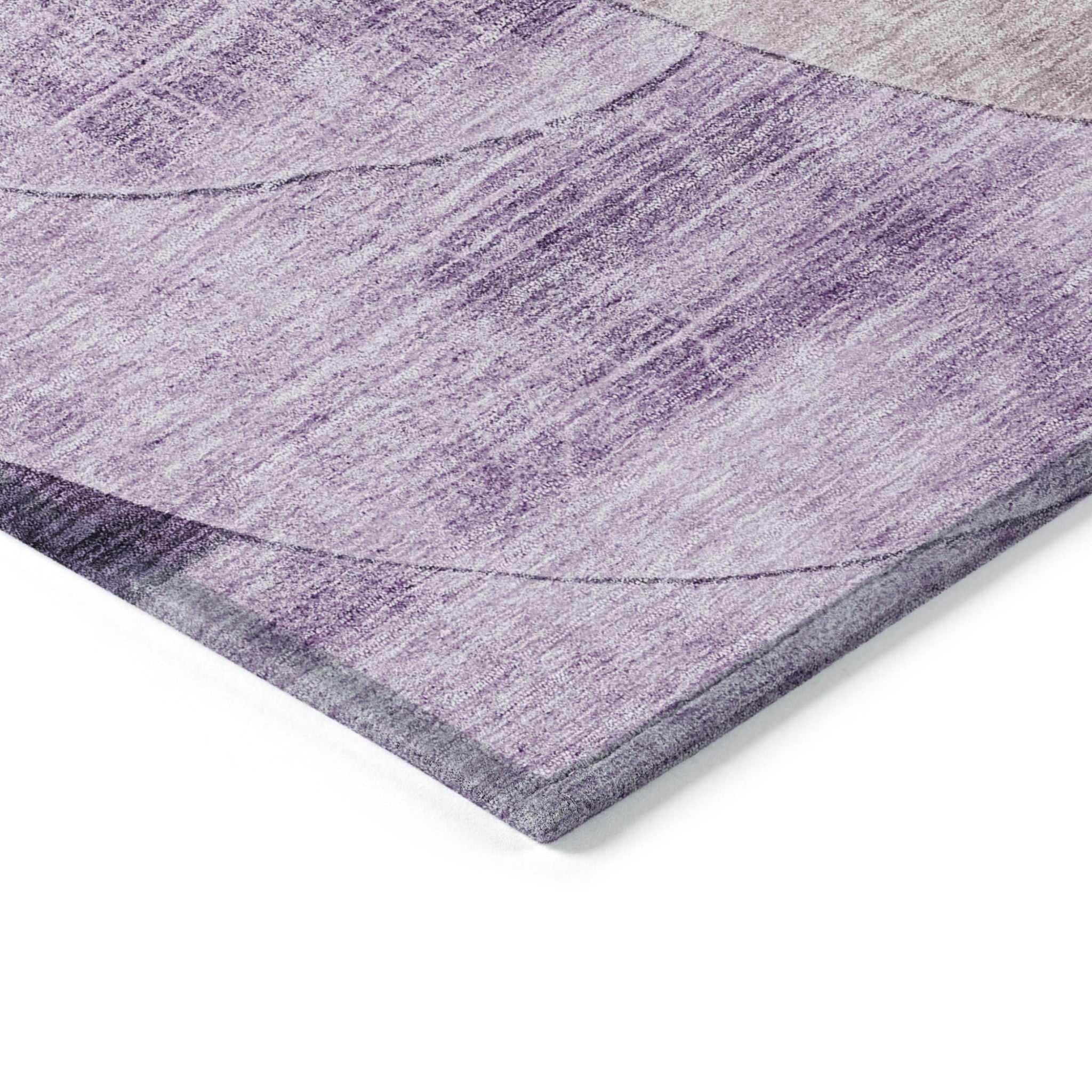 3' X 5' Purple And Lavender Geometric Washable Indoor Outdoor Area Rug - Sports & Outdoor