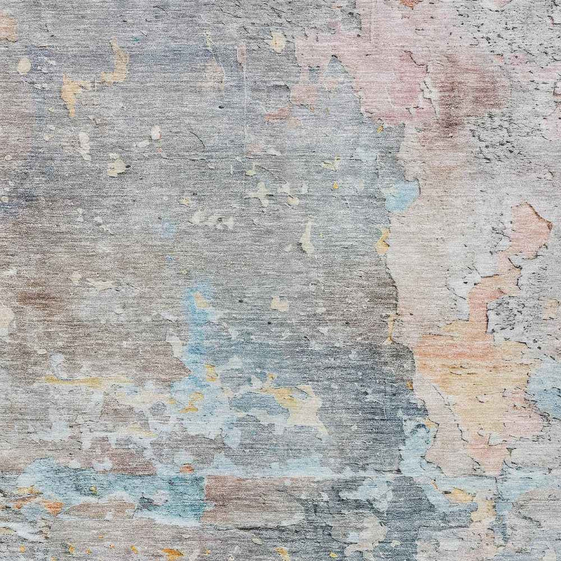 8' X 10' Granite Gray Abstract Washable Indoor Outdoor Area Rug