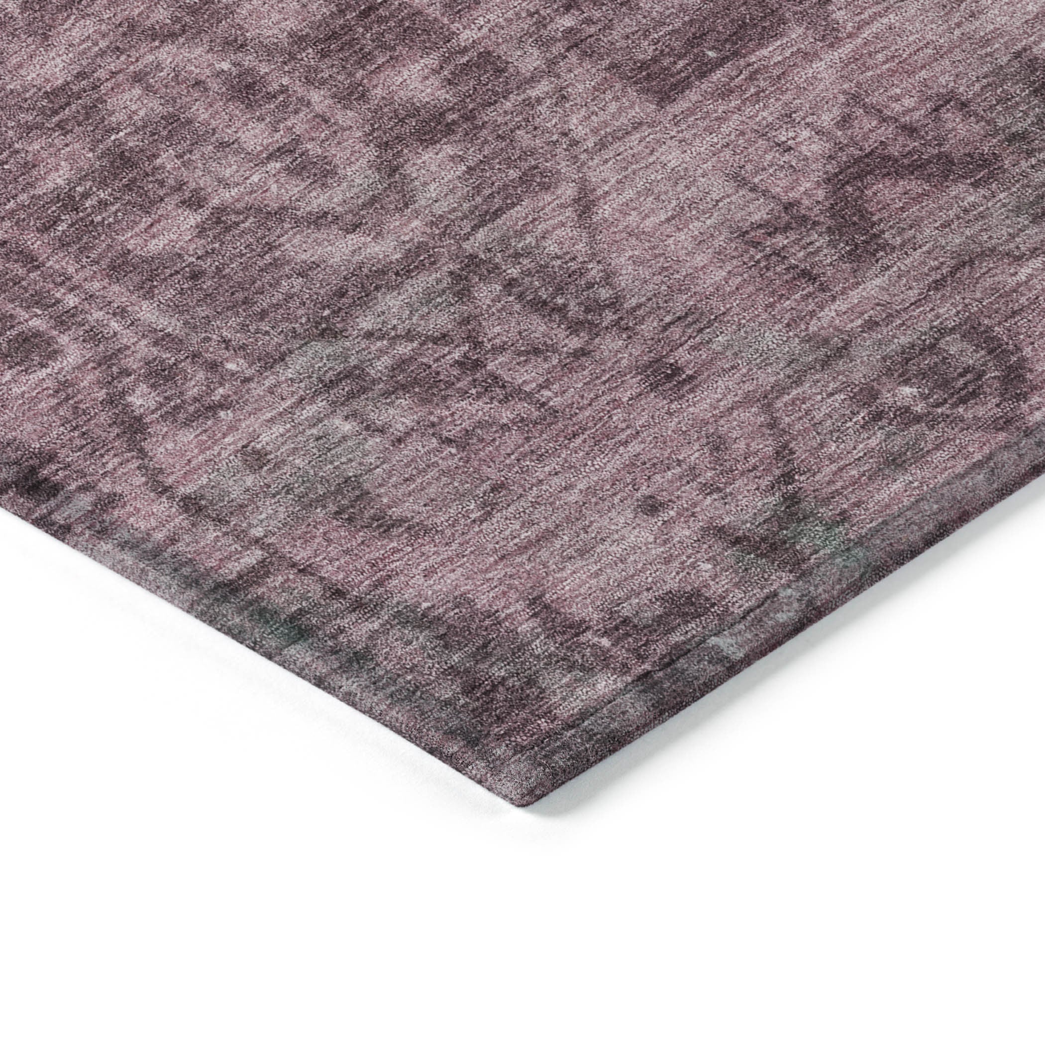 8' Merlot Round Oriental Washable Indoor Outdoor Area Rug - Sports & Outdoor