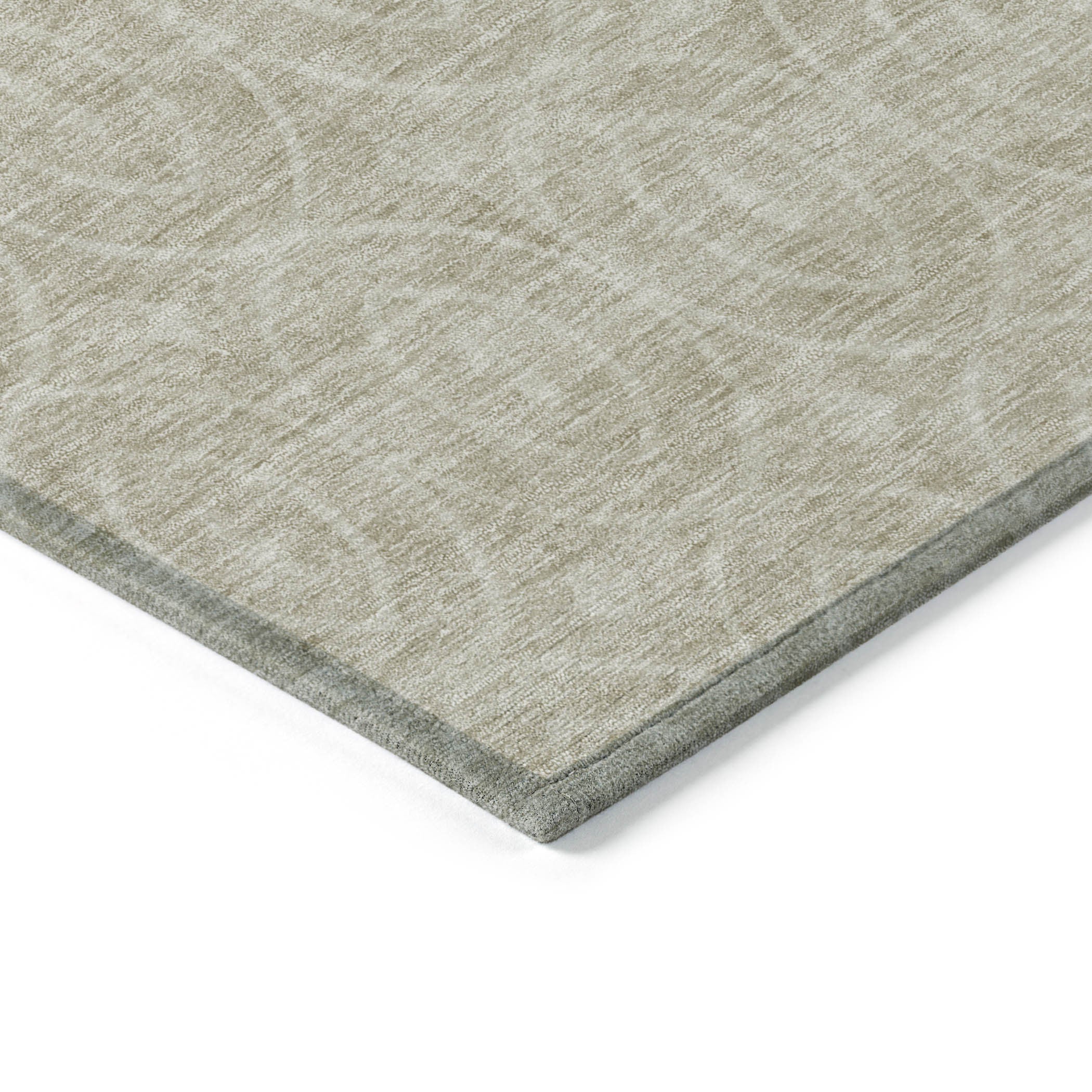 5' X 8' Beige Geometric Washable Indoor Outdoor Area Rug - Sports & Outdoor