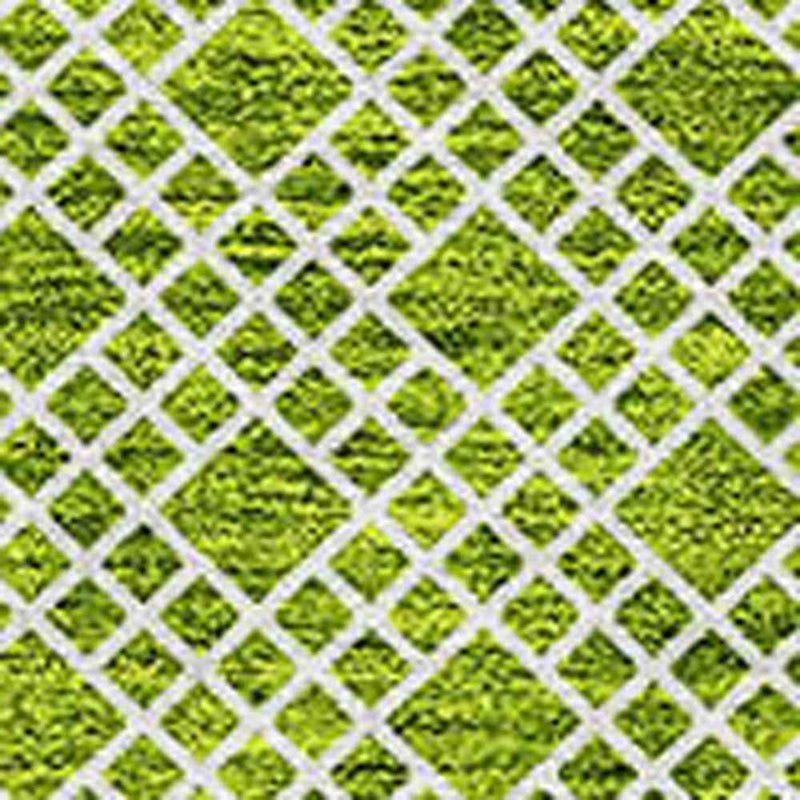 9' X 12' Lime Green And Ivory Chevron Washable Indoor Outdoor Area Rug