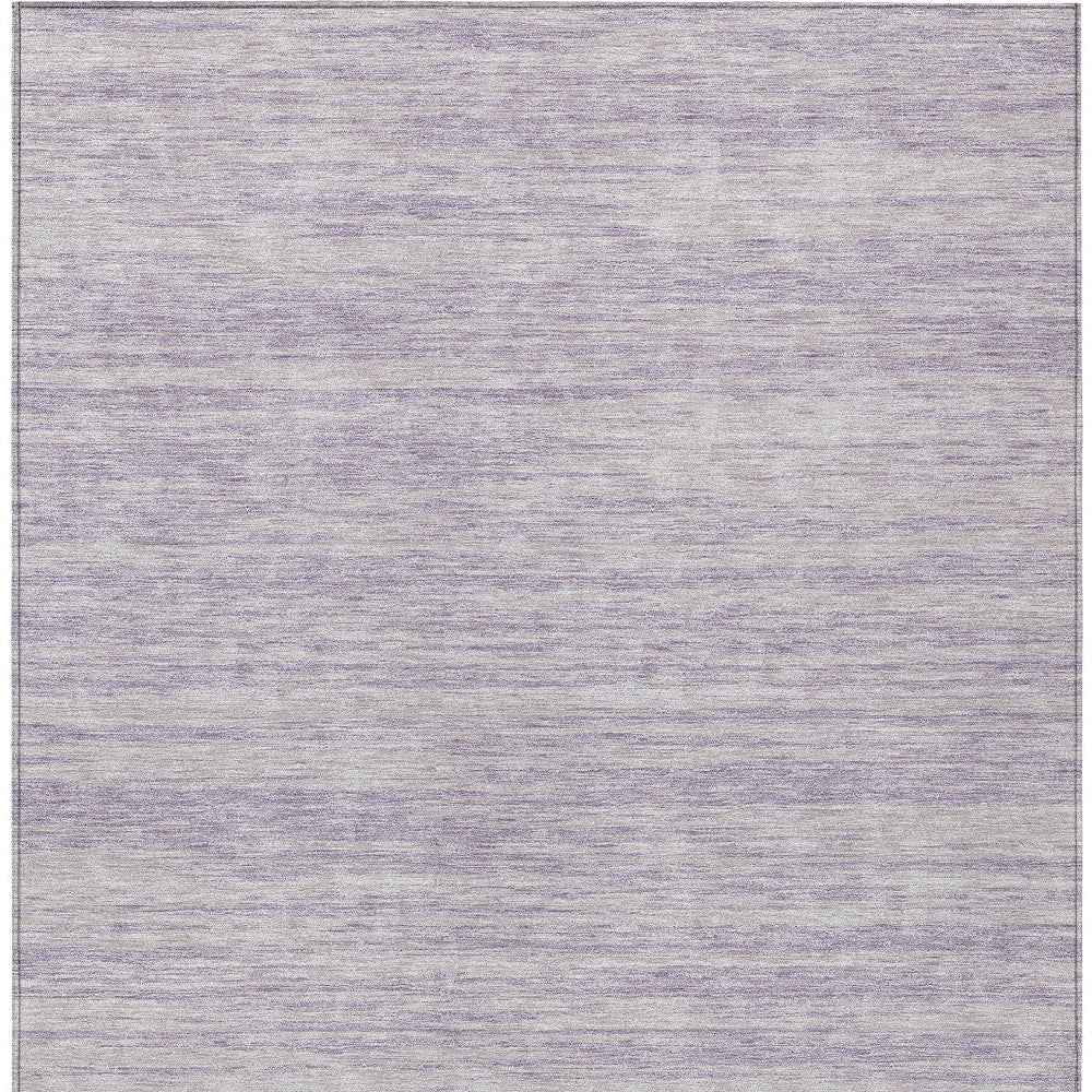 10' X 14' Lavender And Lilac Abstract Washable Indoor Outdoor Area Rug