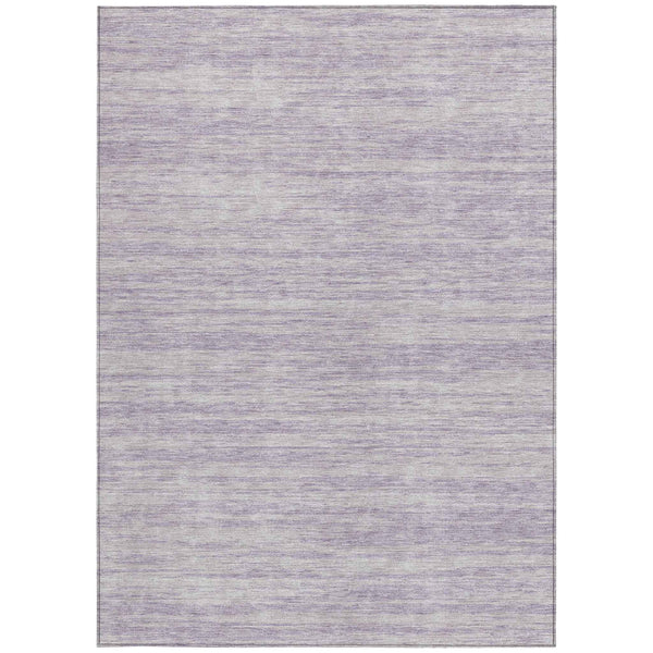 5' X 8' Lavender And Lilac Abstract Washable Indoor Outdoor Area Rug