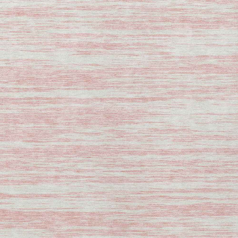 3' X 5' Pink And Ivory Abstract Washable Indoor Outdoor Area Rug