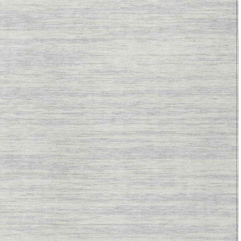 3' X 5' Silver And Ivory Abstract Washable Indoor Outdoor Area Rug
