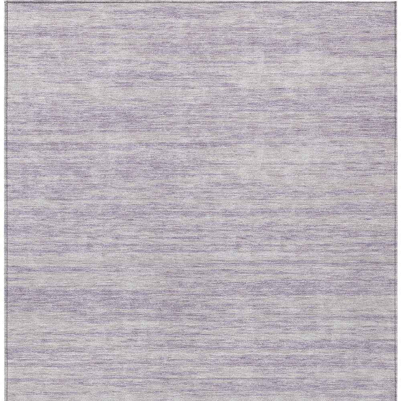 9' X 12' Lavender And Lilac Abstract Washable Indoor Outdoor Area Rug