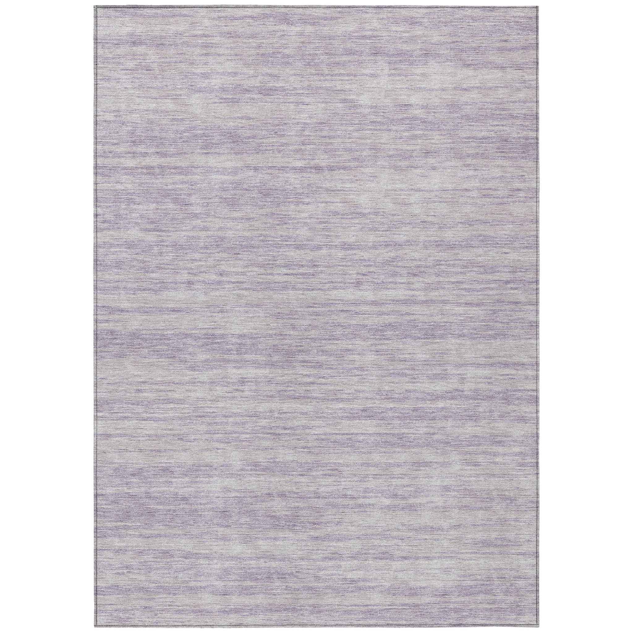 9' X 12' Lavender And Lilac Abstract Washable Indoor Outdoor Area Rug