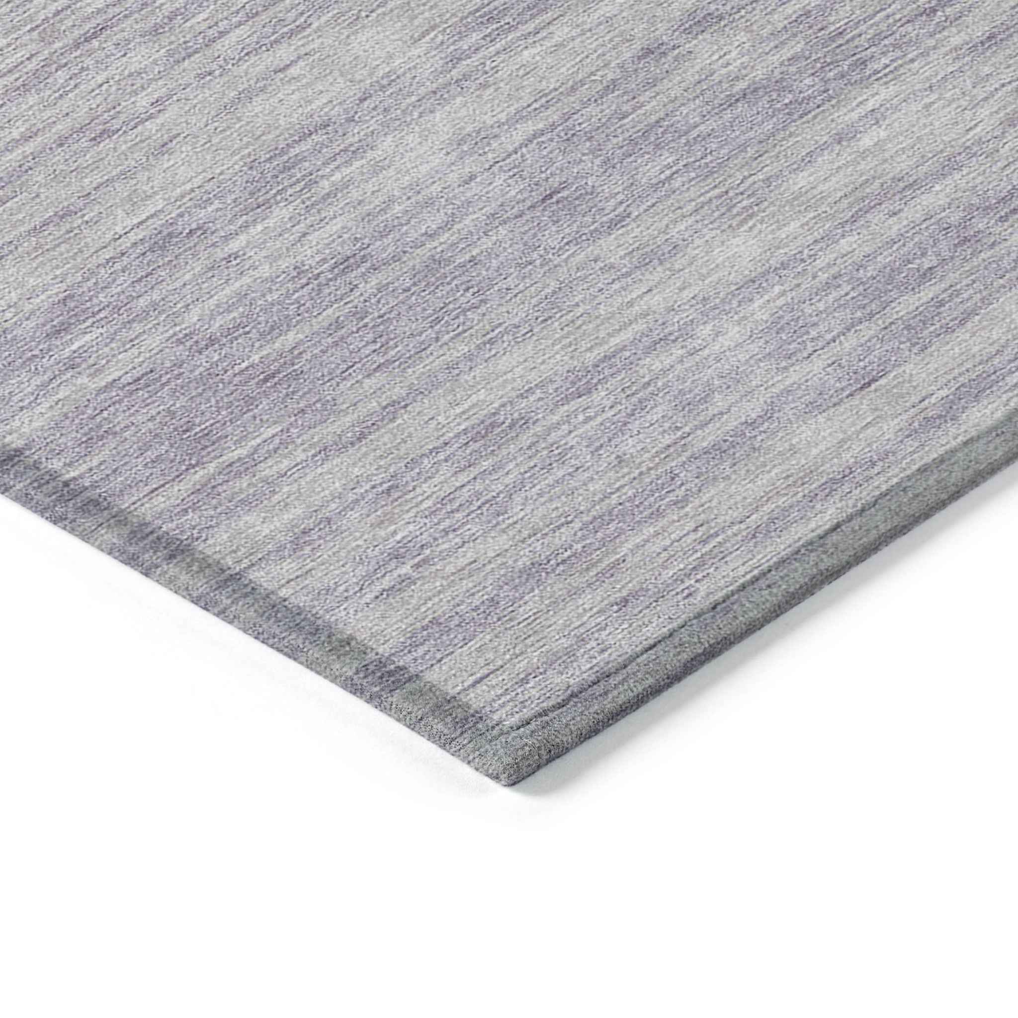 8' X 10' Lavender And Lilac Abstract Washable Indoor Outdoor Area Rug