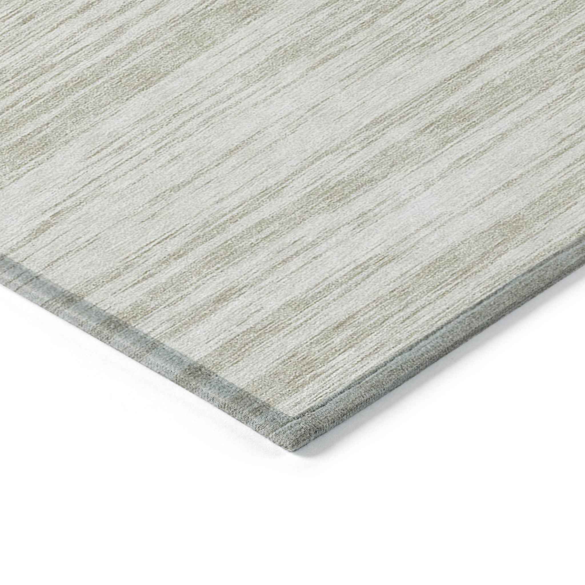 5' X 8' Ivory And Beige Abstract Washable Indoor Outdoor Area Rug