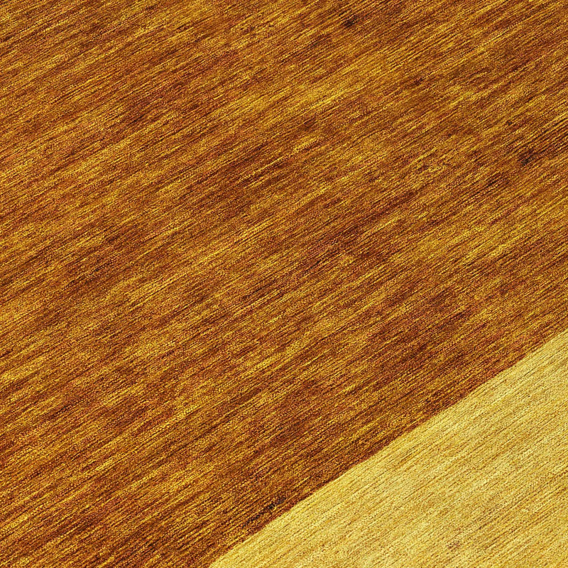 8' Terra Cotta Gold And Brown Round Abstract Washable Indoor Outdoor Area Rug