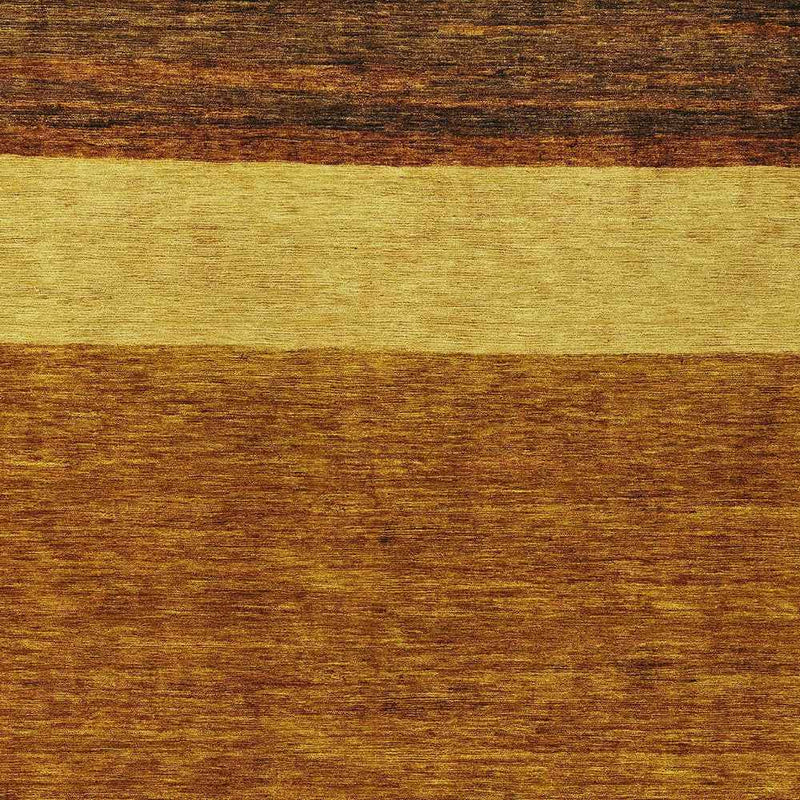 9' X 12' Terra Cotta Gold And Brown Abstract Washable Indoor Outdoor Area Rug