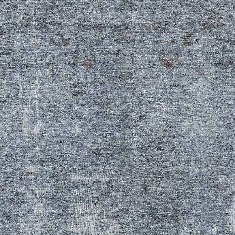 5' X 8' Blue And Gray Abstract Washable Indoor Outdoor Area Rug