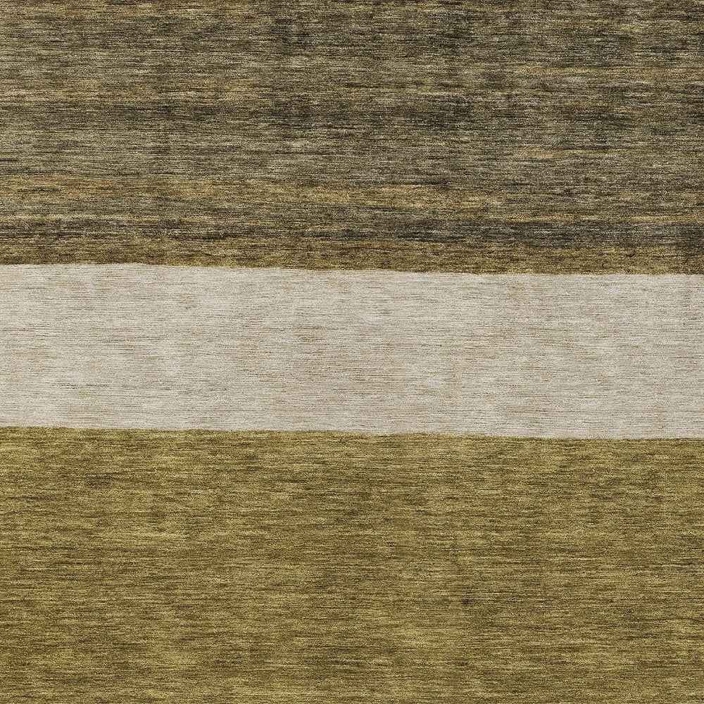 3' X 5' Coffee Ivory And Gray Abstract Washable Indoor Outdoor Area Rug