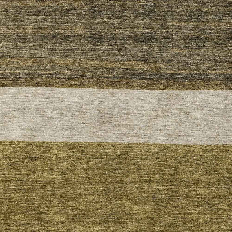 3' X 5' Coffee Ivory And Gray Abstract Washable Indoor Outdoor Area Rug
