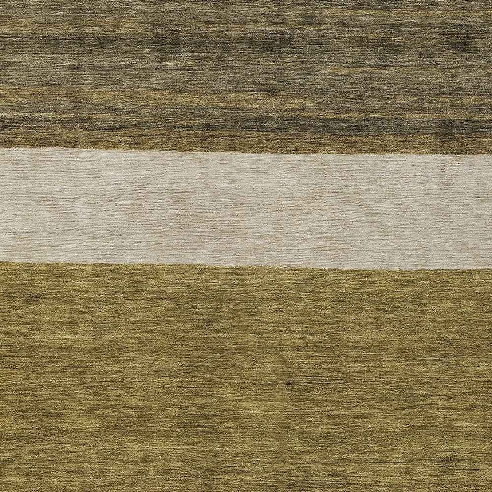 5' X 8' Coffee Ivory And Gray Abstract Washable Indoor Outdoor Area Rug