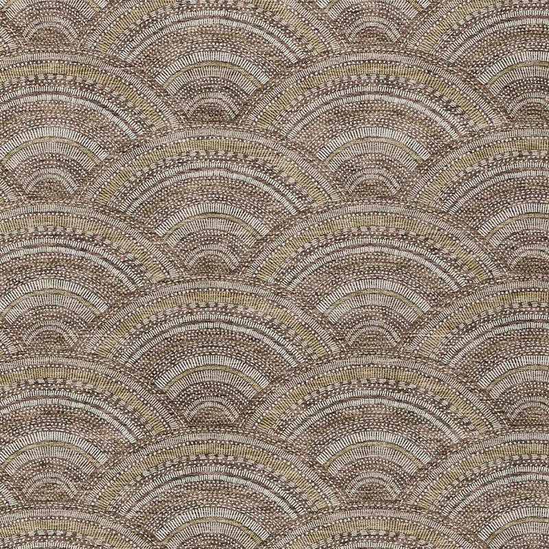 5' X 8' Brown Beige And Taupe Geometric Washable Indoor Outdoor Area Rug