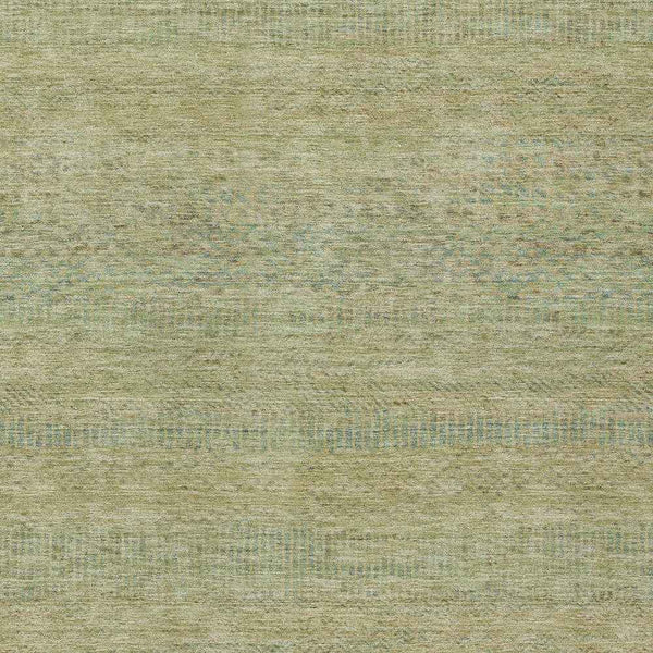 10' X 14' Wheat And Sage Striped Washable Indoor Outdoor Area Rug