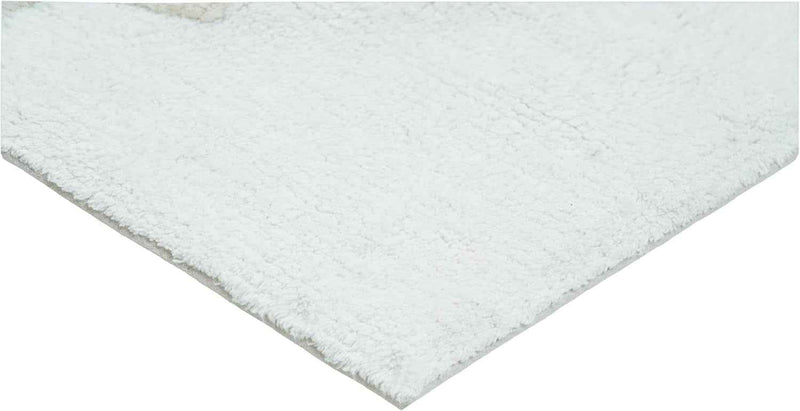 32" Pink And White Cotton Flamingo Bath Rug